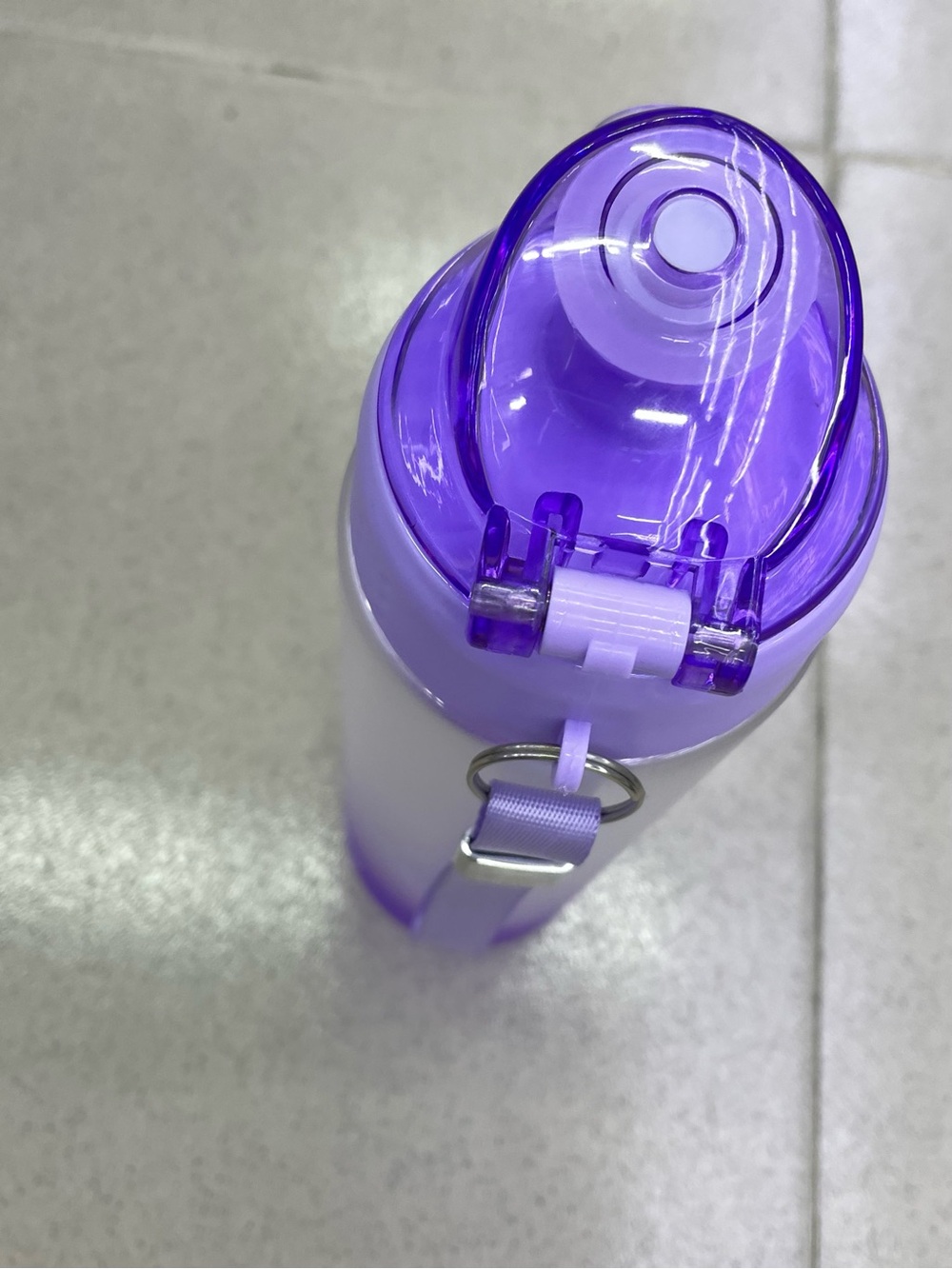 Purple Women’s Travel Water Bottle with Flip Lid